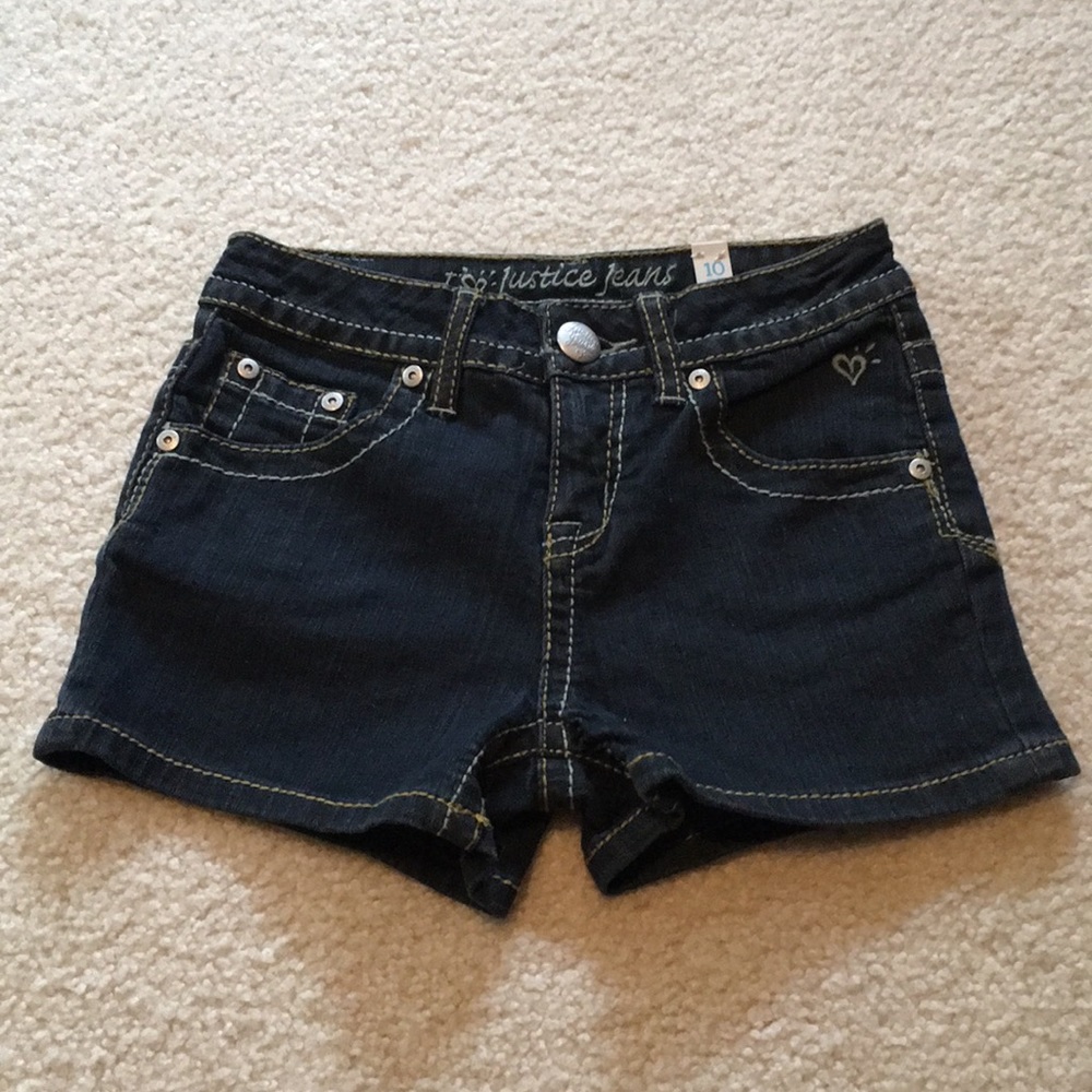 NWT Justice jean shorts